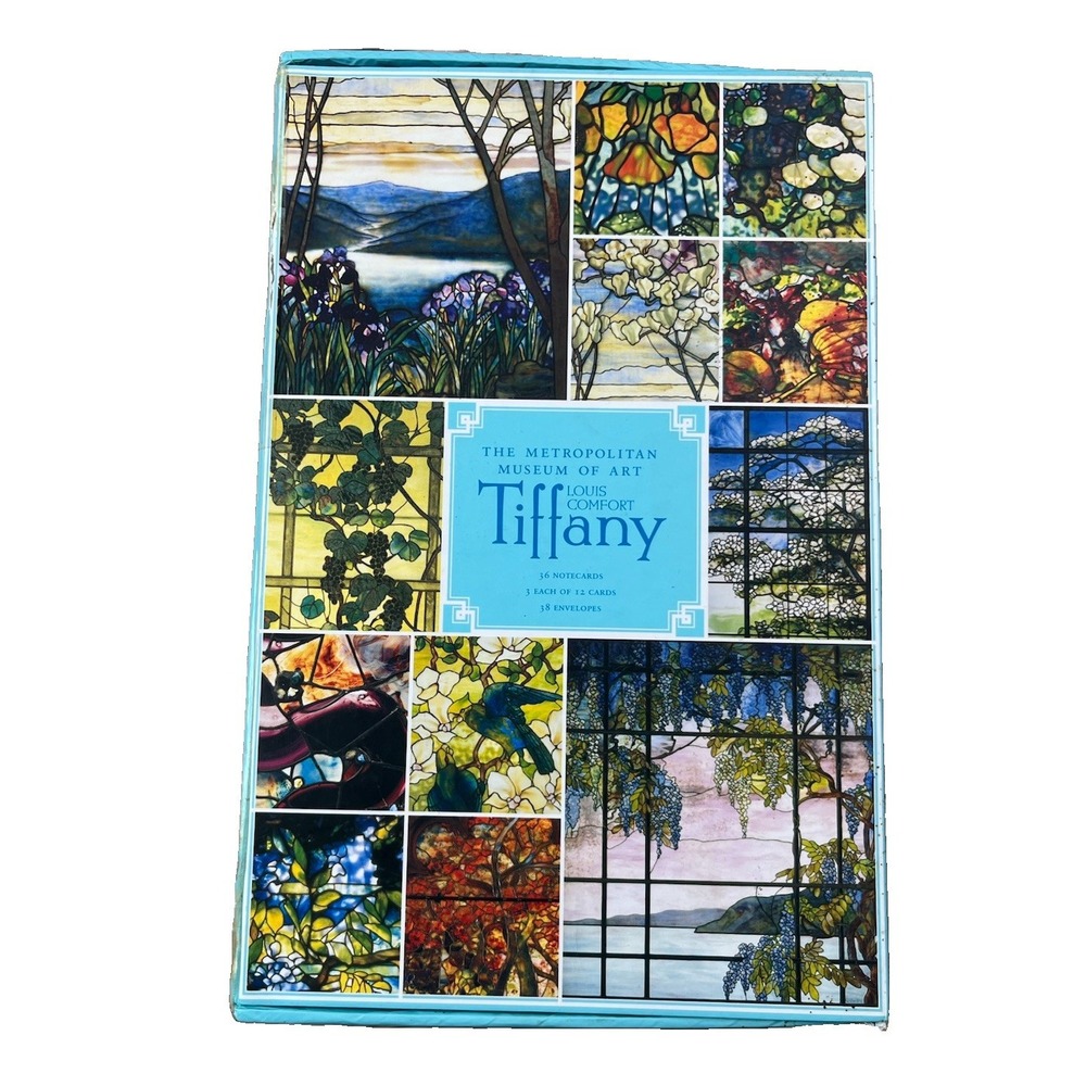 Louis Comfort Tiffany 36 Blank Note Cards & Envelopes Metropolitan Museum Art